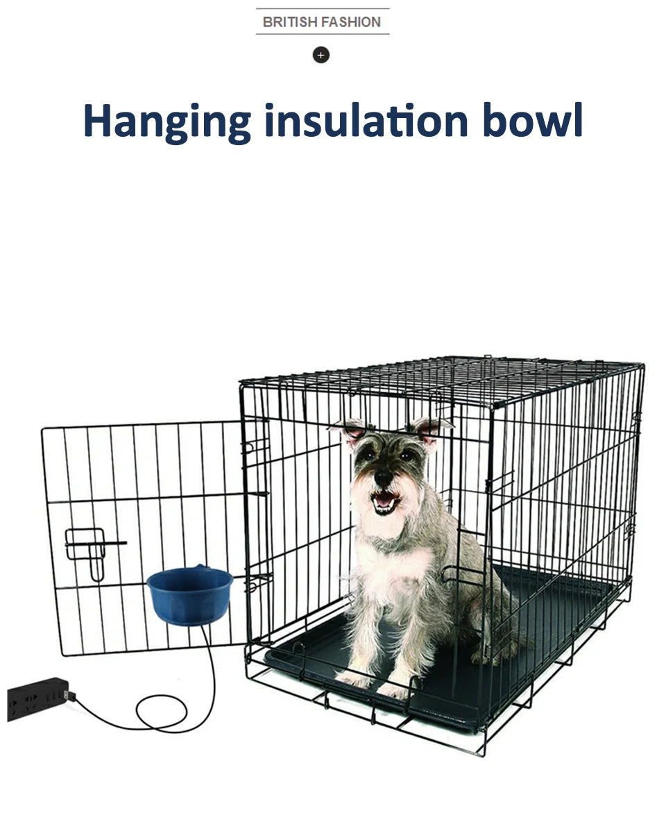 Bol chauffant USB suspendu pour chien 600 ml à température constante