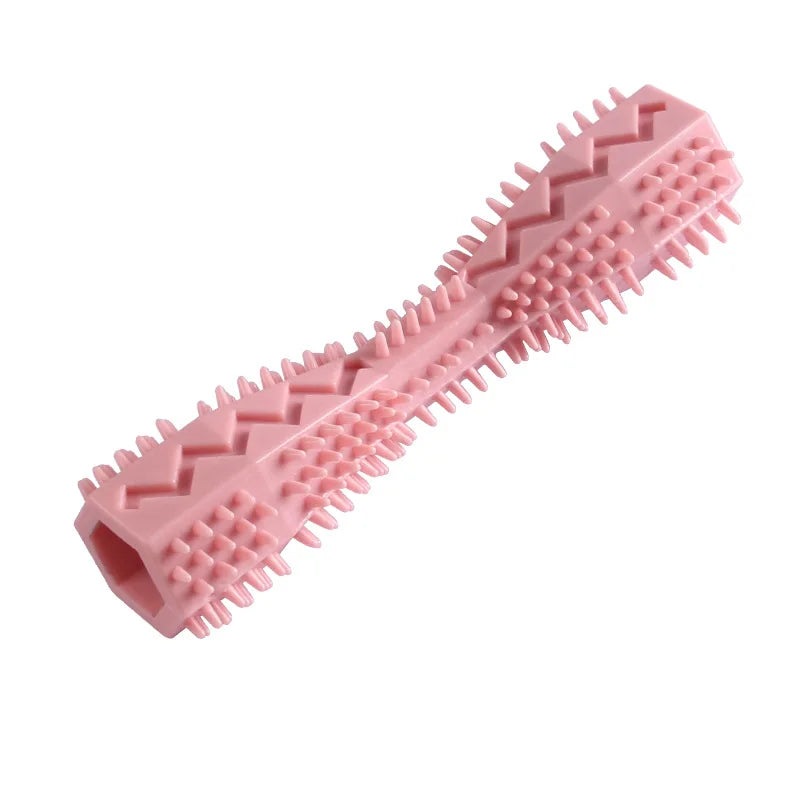 Brosse à dents à mâcher pour chien en caoutchouc souple