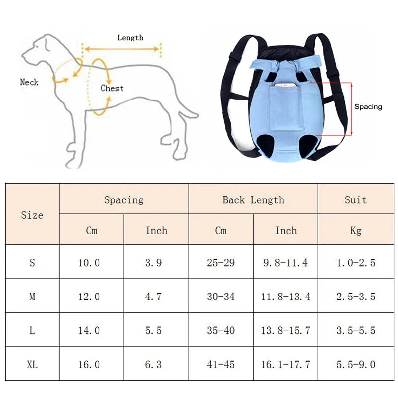 Sac à dos respirant pour petit chien – Transport léger et conforta