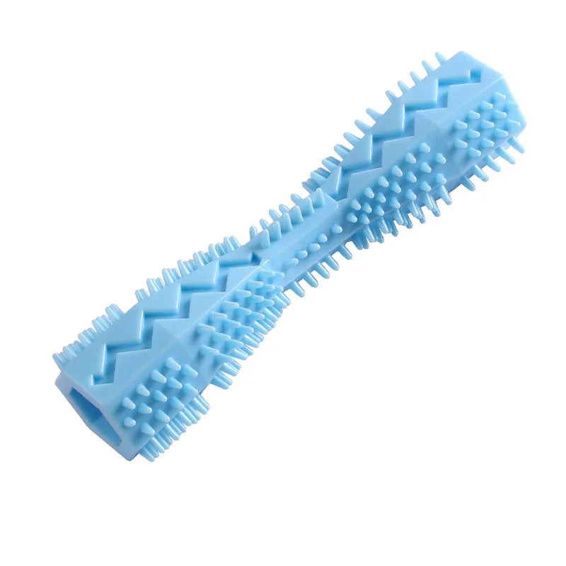 Brosse à dents à mâcher pour chien en caoutchouc souple