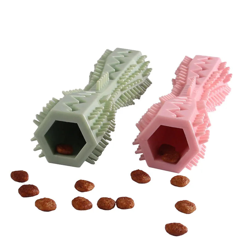 Brosse à dents à mâcher pour chien en caoutchouc souple
