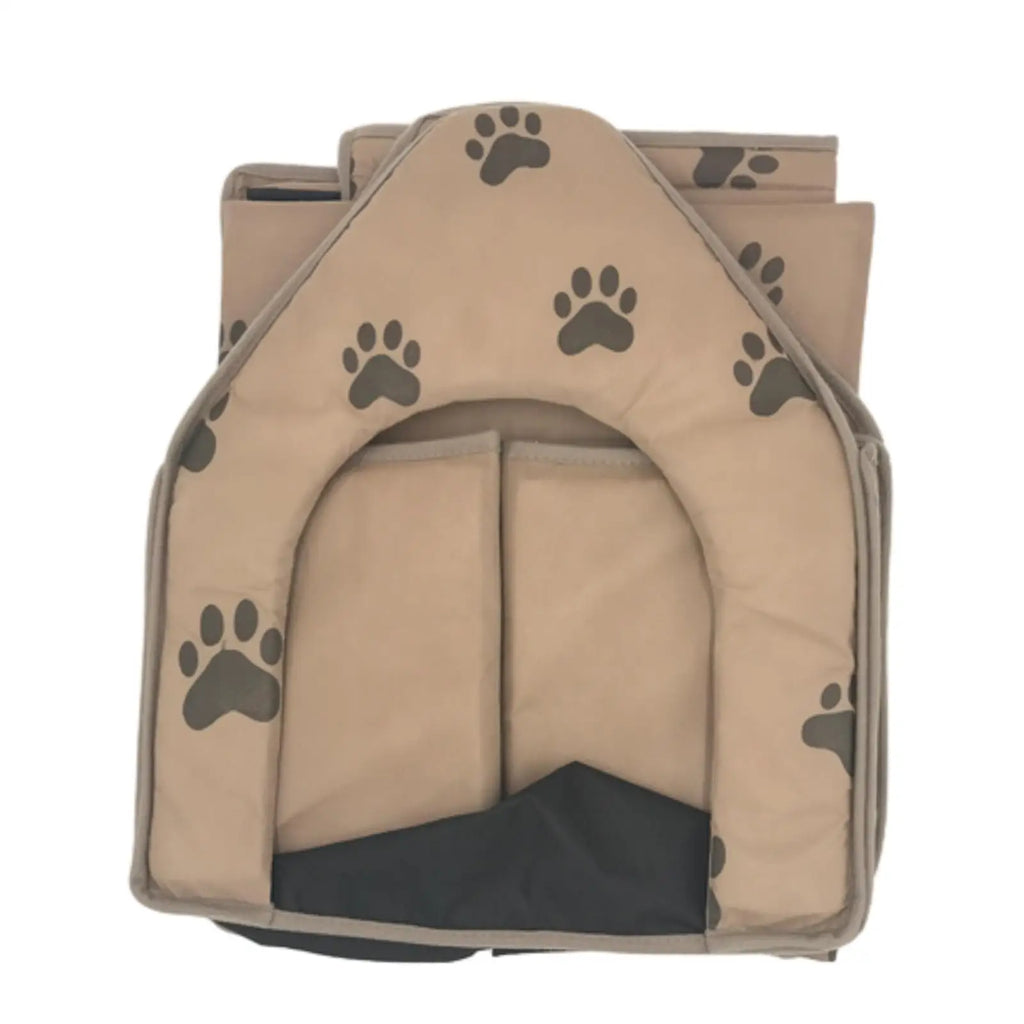 Maison Portable pour Chien – Tente Douce et Pliable avec Empreinte
