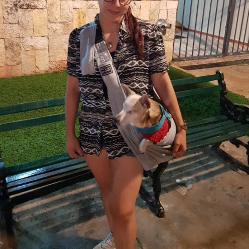 Sac bandoulière réglable pour chien