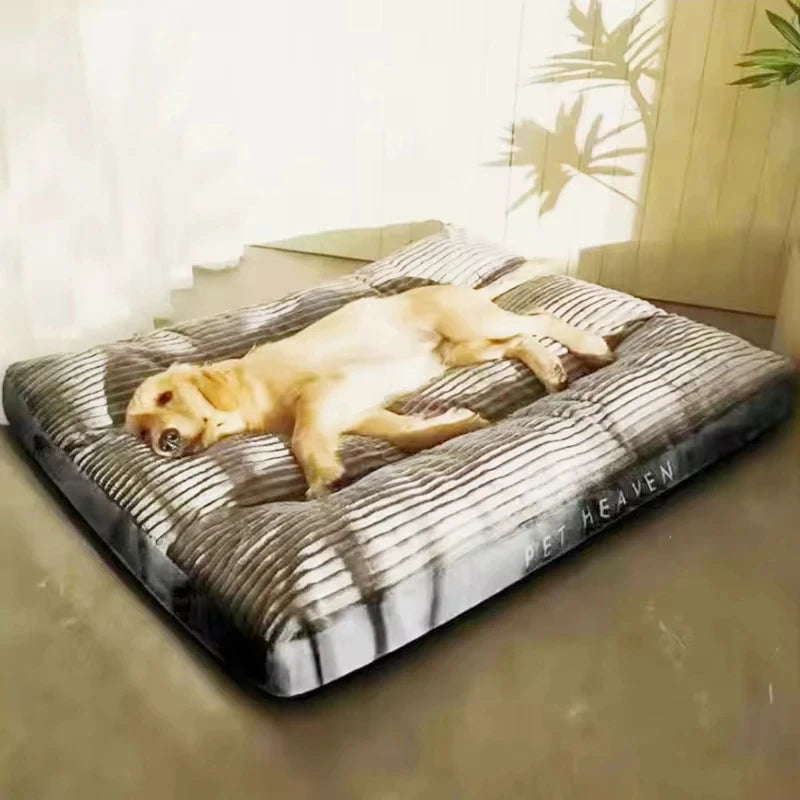 Coussin d’Hiver pour Chien – Tapis Chaud en Velours Côtelé Lavable