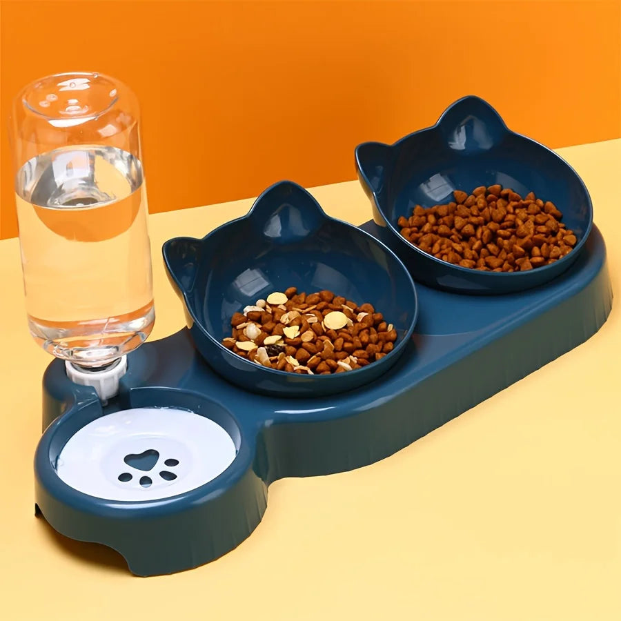 Ensemble bol eau et nourriture pour chien 3 en 1 à gravité