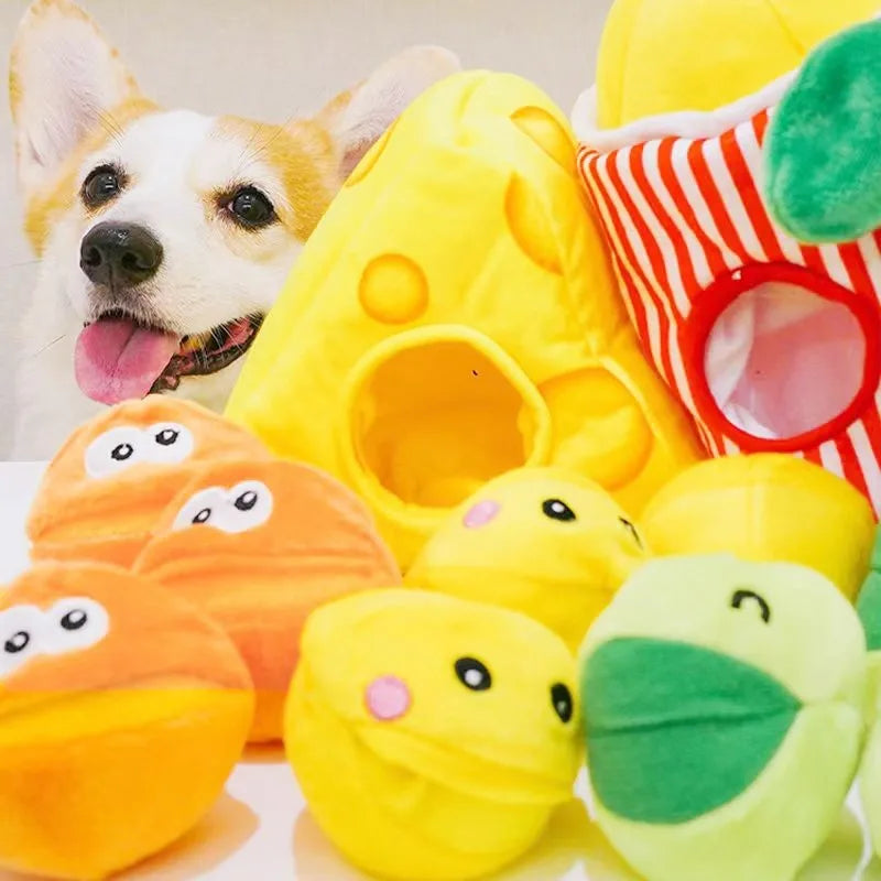 Jouet de reniflage pour chien – puzzle de nourriture cachée