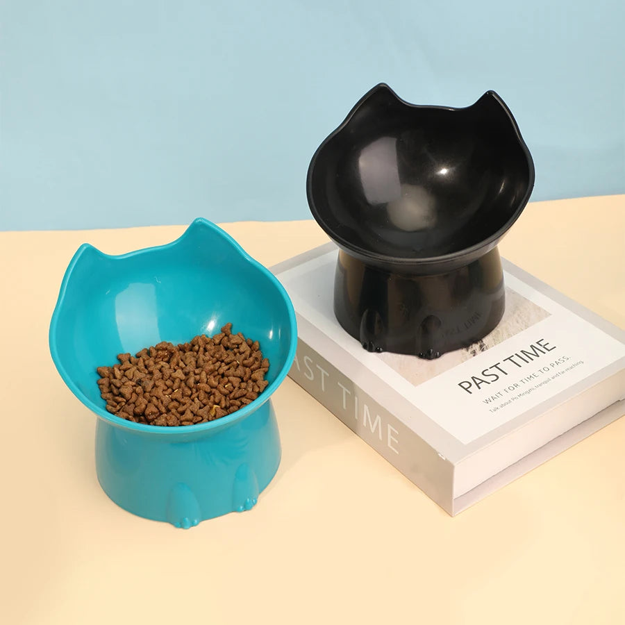 Bol surélevé pour chien WhiskerWare – Gamelle inclinée anti-renversement pour protéger le cou et faciliter l’alimentation