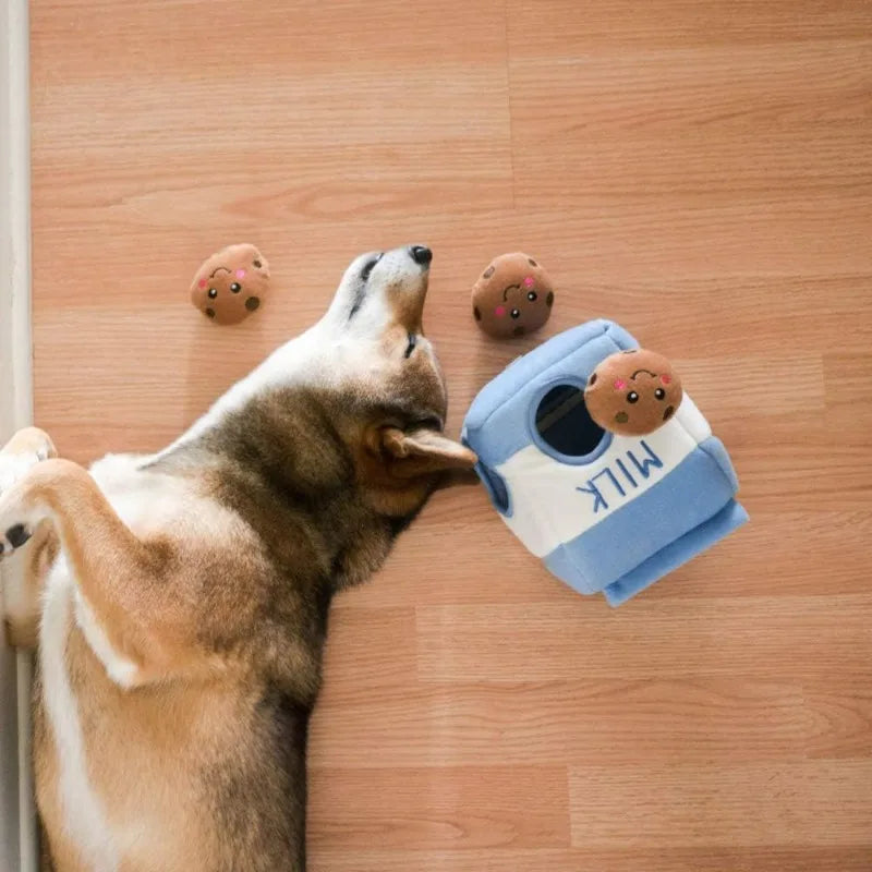 Jouet de reniflage pour chien – puzzle de nourriture cachée