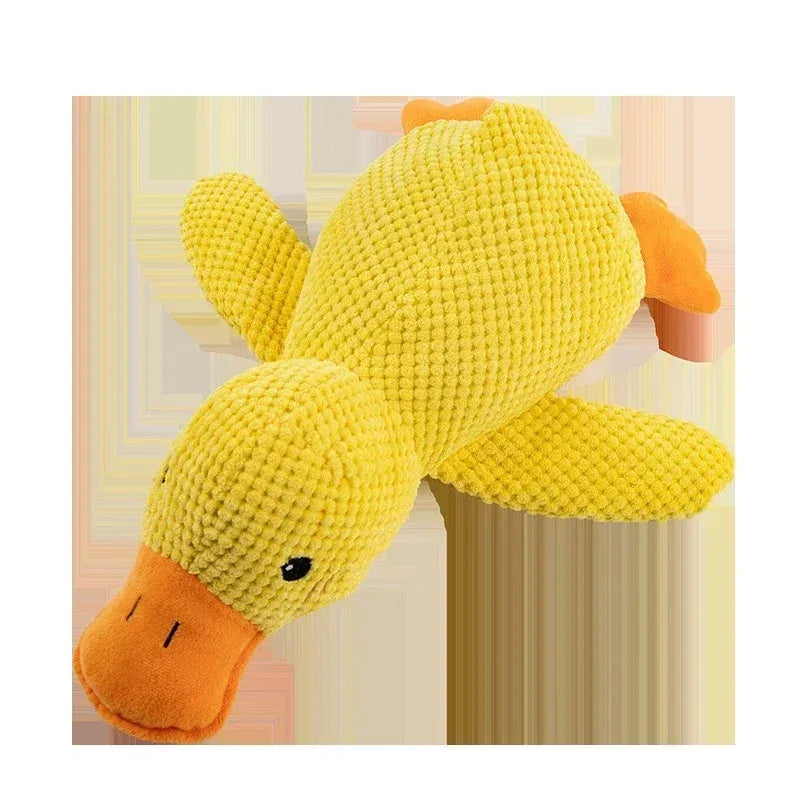 Jouet en peluche canard apaisant pour chiot grinçant