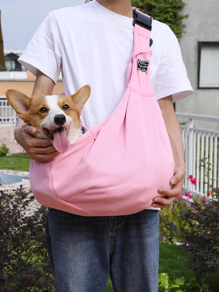 Sac bandoulière réglable pour chien