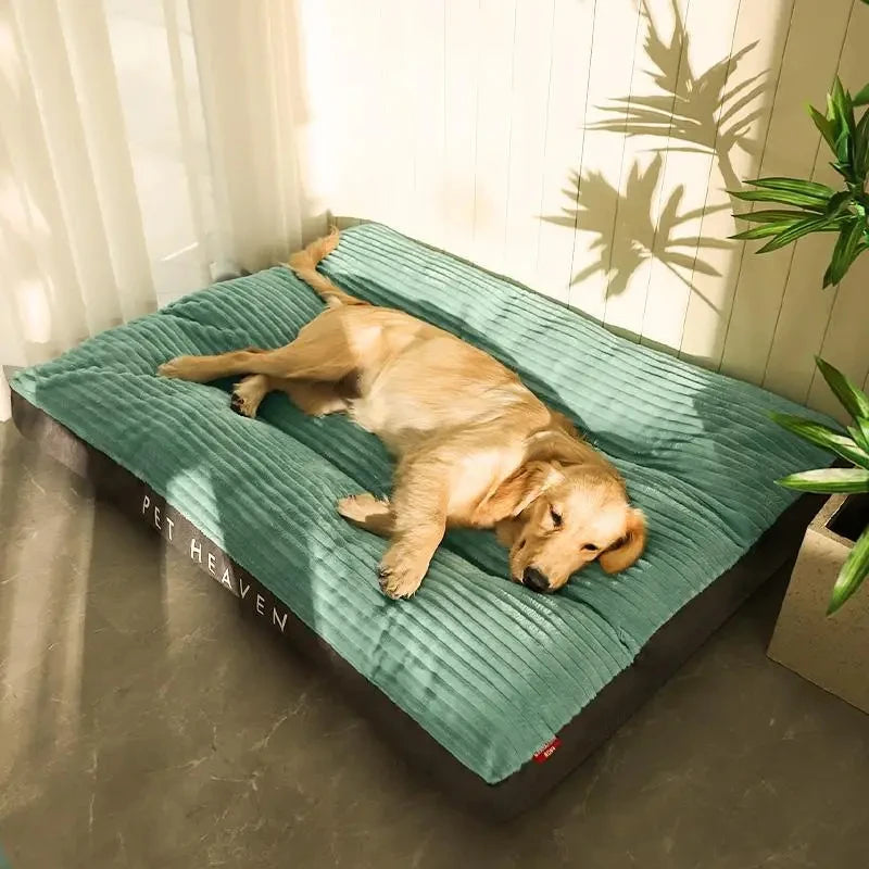Coussin d’Hiver pour Chien – Tapis Chaud en Velours Côtelé Lavable