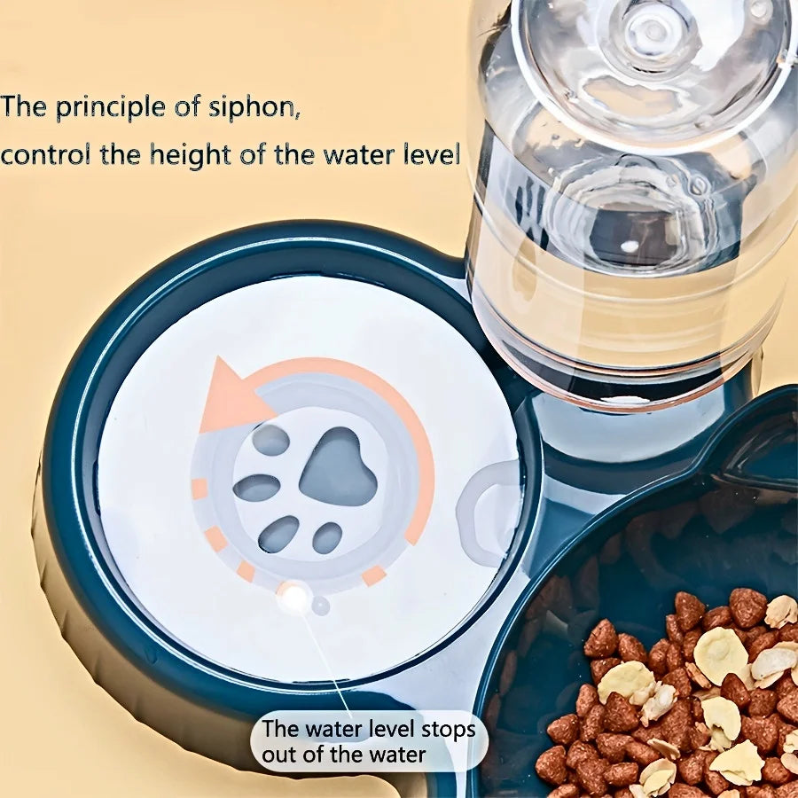 Ensemble bol eau et nourriture pour chien 3 en 1 à gravité
