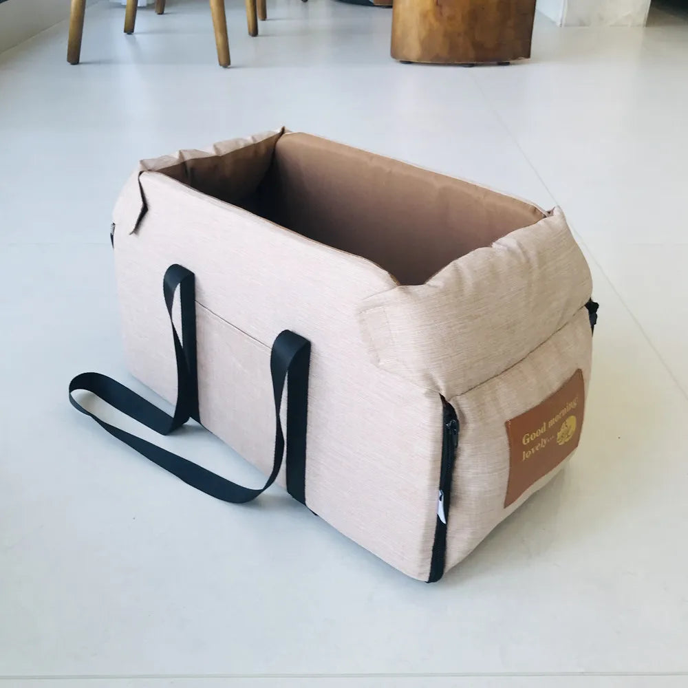 Siège Auto Central pour Petit Chien – Sac de Transport Sécurisé et Portable