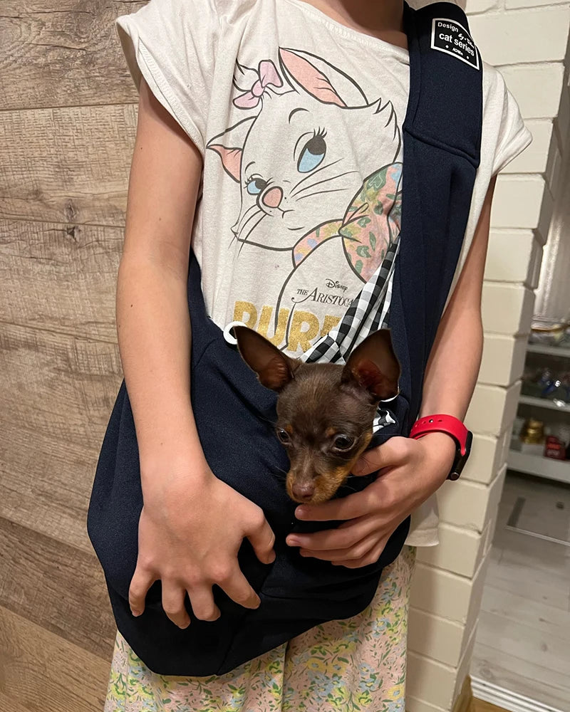 Sac bandoulière réglable pour chien