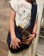 Sac bandoulière réglable pour chien