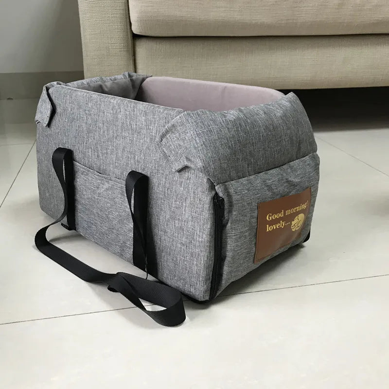 Siège Auto Central pour Petit Chien – Sac de Transport Sécurisé et Portable