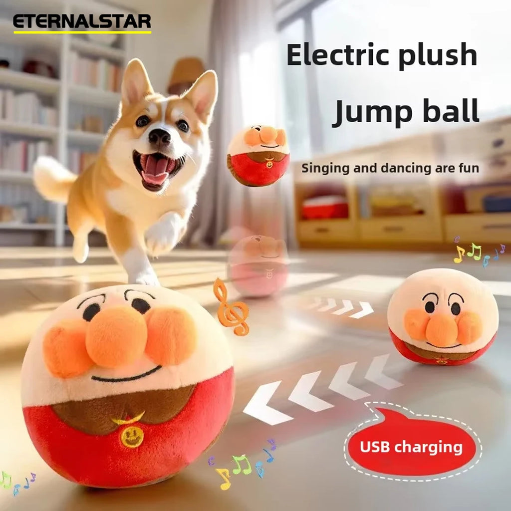 Jouet puzzle interactif électrique pour chien – balle sautante USB rechargeable