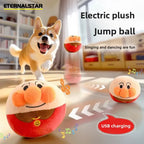 Jouet puzzle interactif électrique pour chien – balle sautante USB rechargeable