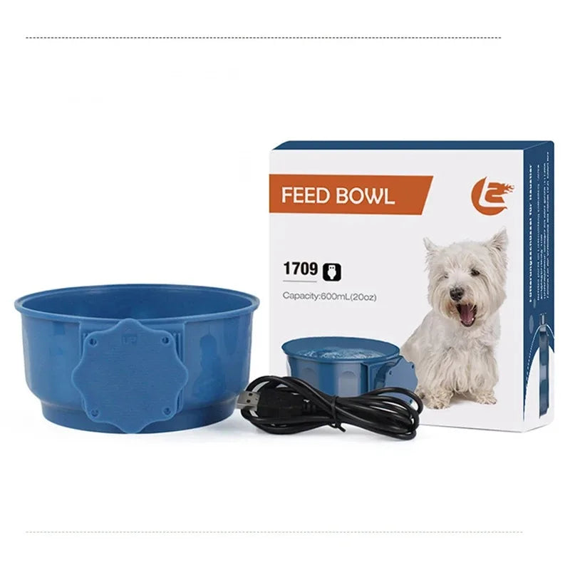 Bol chauffant USB suspendu pour chien 600 ml à température constante