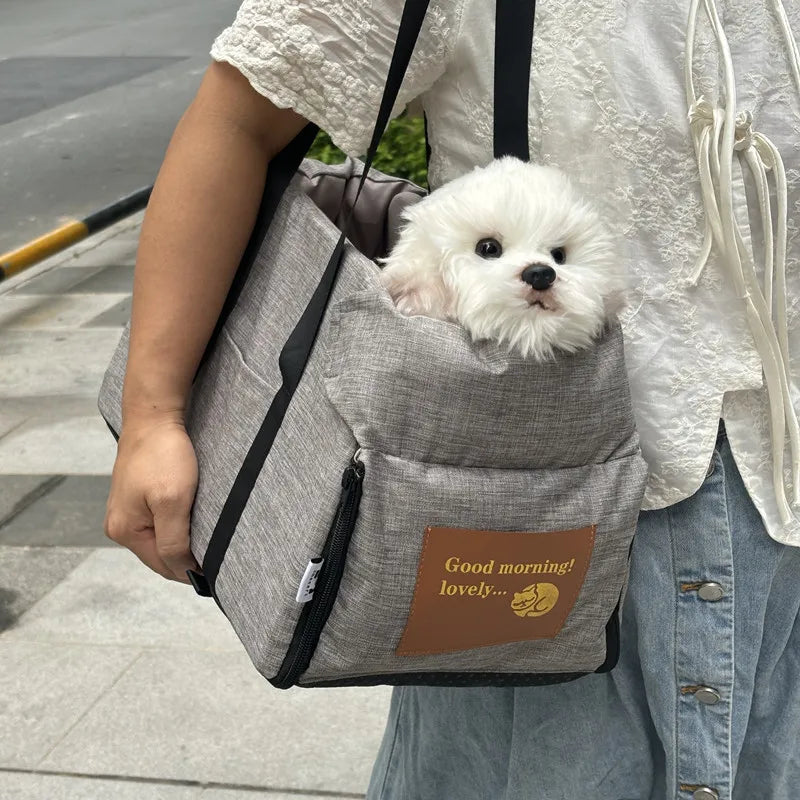 Siège Auto Central pour Petit Chien – Sac de Transport Sécurisé et Portable