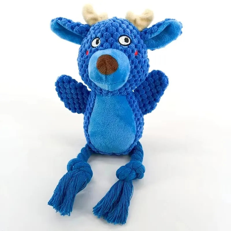 Jouets interactifs en peluche pour petit chien grinçant | Résistants aux morsures