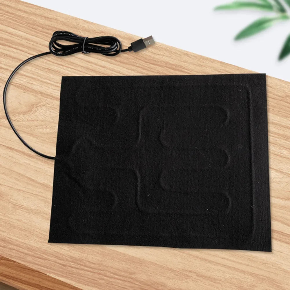 Coussin Chauffant USB pour Chien – Tapis Chauffant Lavable d’Hiver