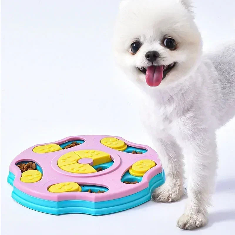 Jouet puzzle mangeoire lente pour chien anti-glouton