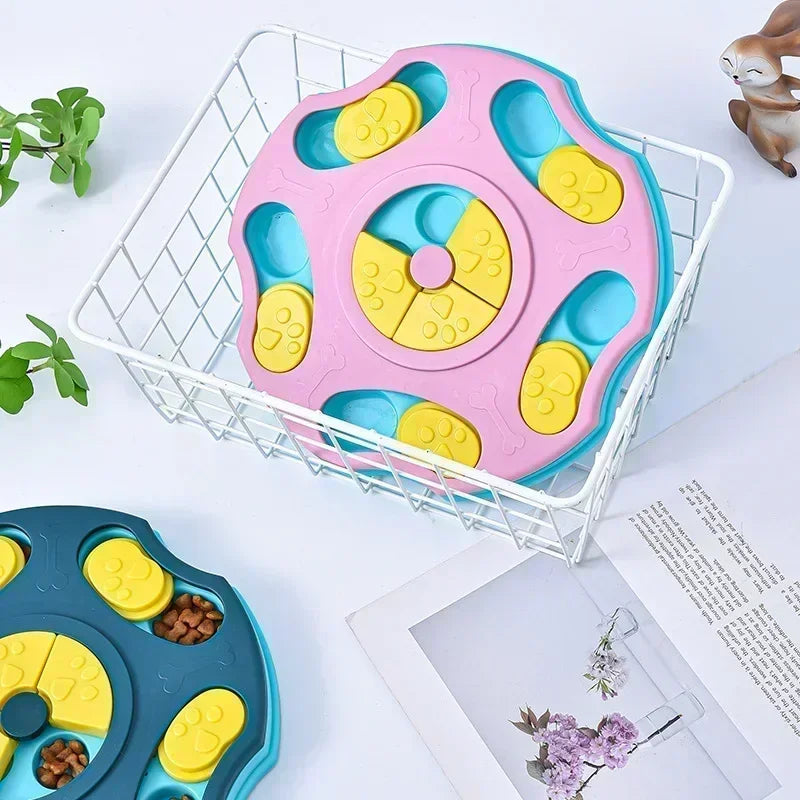 Jouet puzzle mangeoire lente pour chien anti-glouton