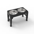Gamelle double réglable pour chien – Support surélevé en inox