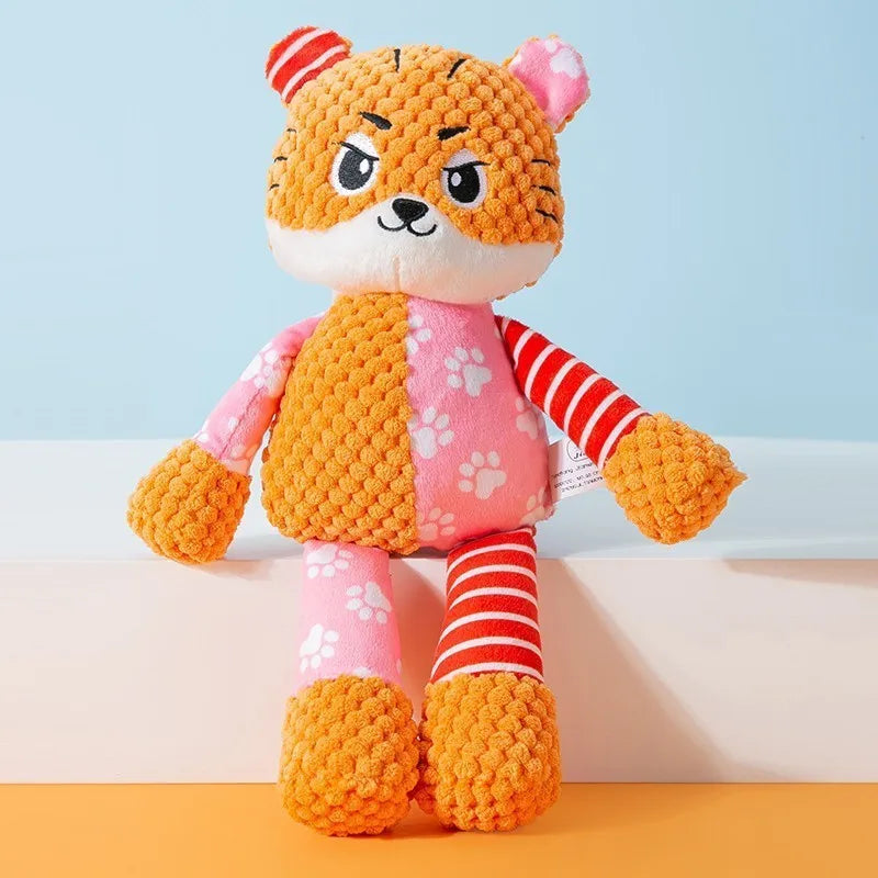 Jouet en peluche puzzle pour chien grinçant résistant aux morsures