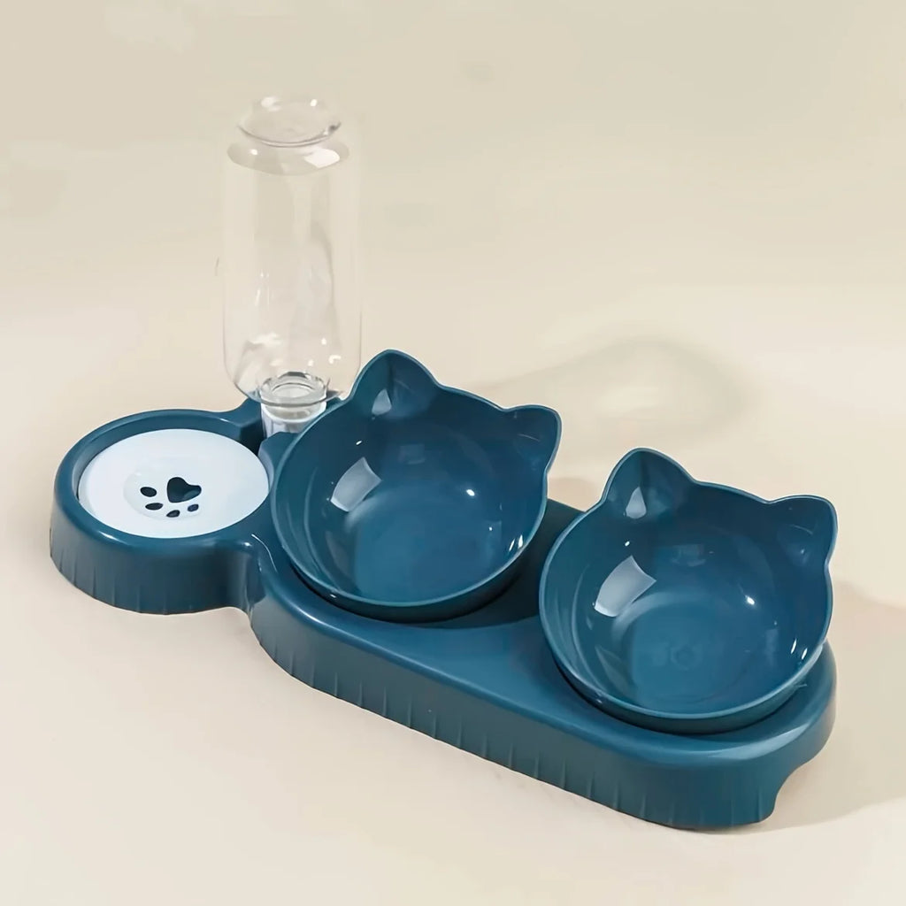 Ensemble bol eau et nourriture pour chien 3 en 1 à gravité