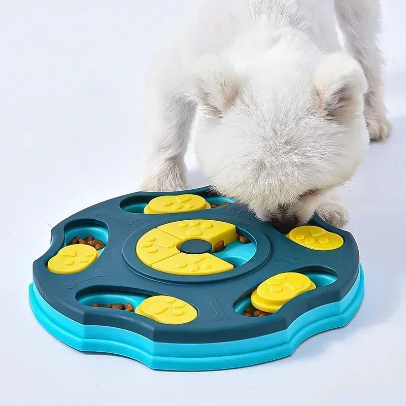 Jouet puzzle mangeoire lente pour chien anti-glouton