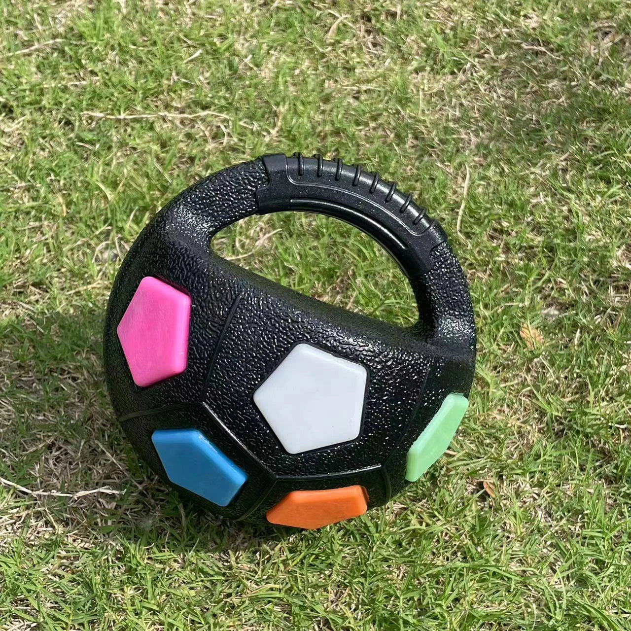 Jouets balle de tennis et football pour chien grinçant