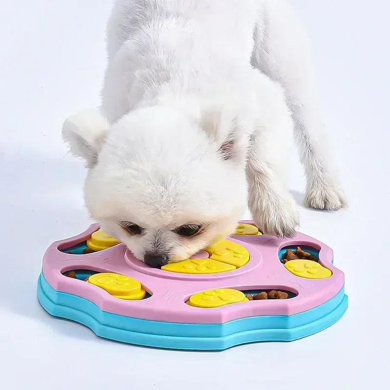Jouet puzzle mangeoire lente pour chien anti-glouton