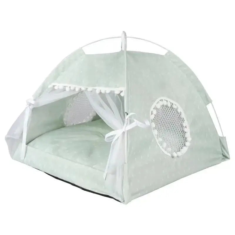 Tente pliable pour petit chien avec design floral